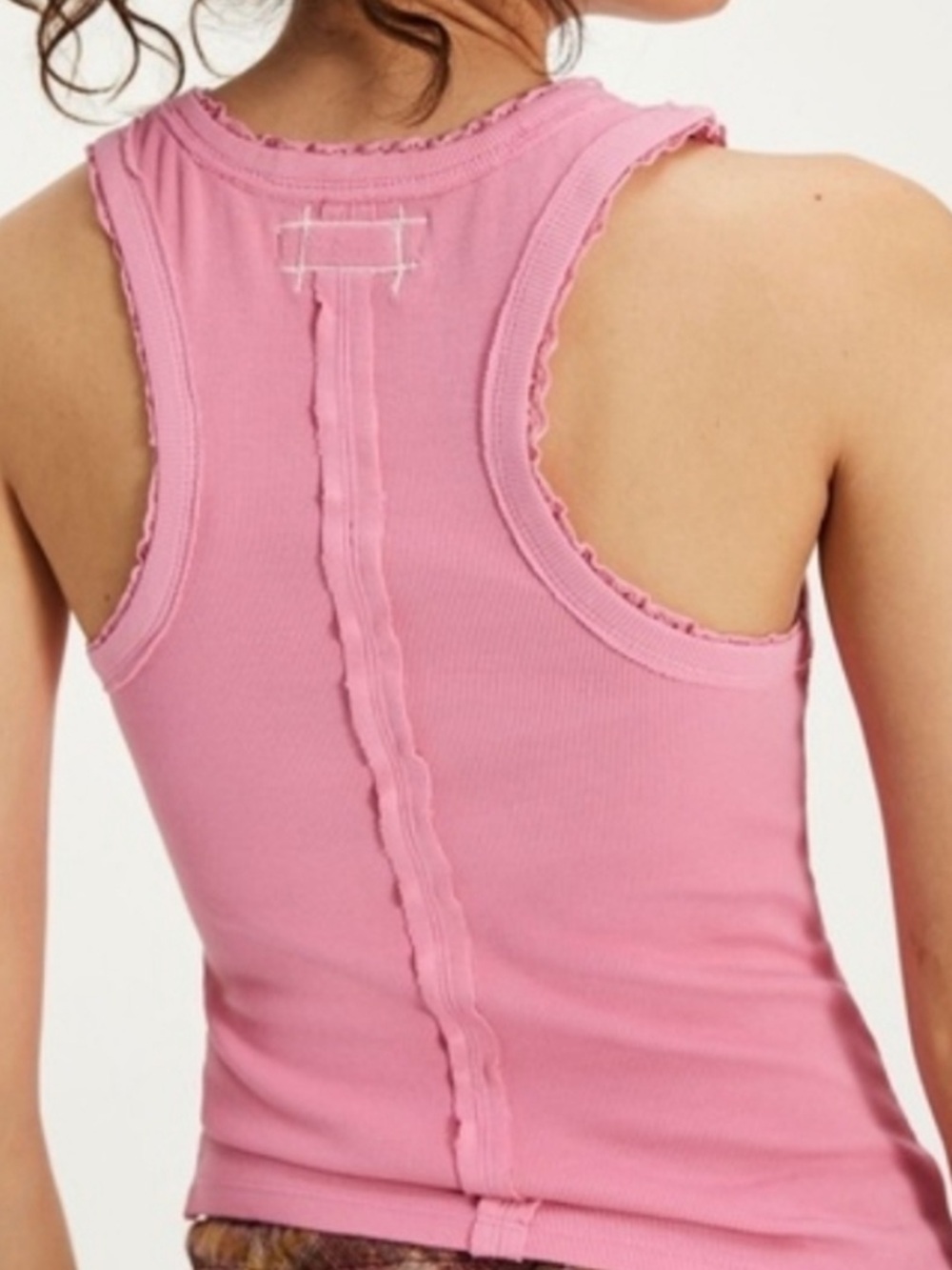 Free People Pink Rowan tank